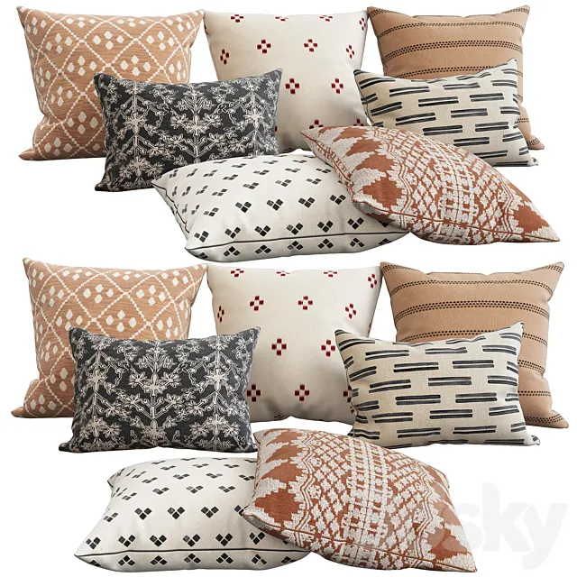 Decorative pillows 25 3D Model