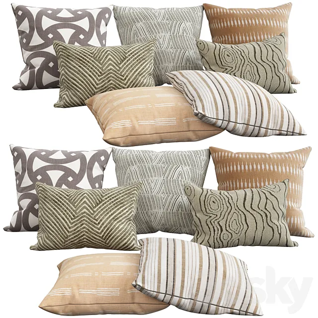 Decorative pillows 26 3D Model