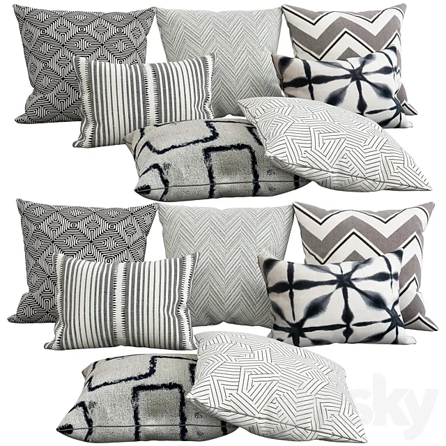 Decorative pillows 27 3D Model