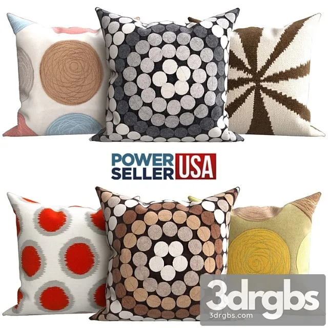 Decorative pillows 28 3D Model Free