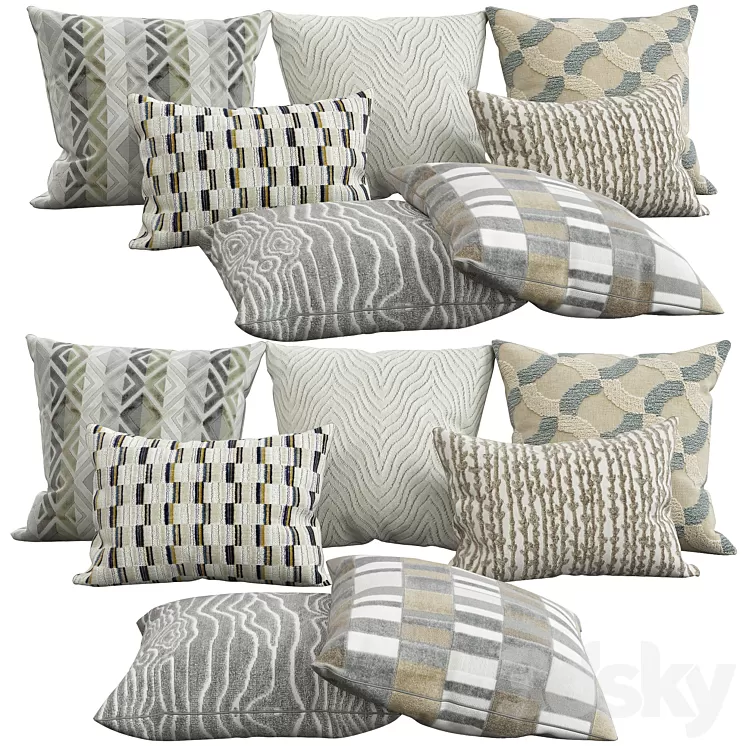 Decorative pillows 28 3D Model