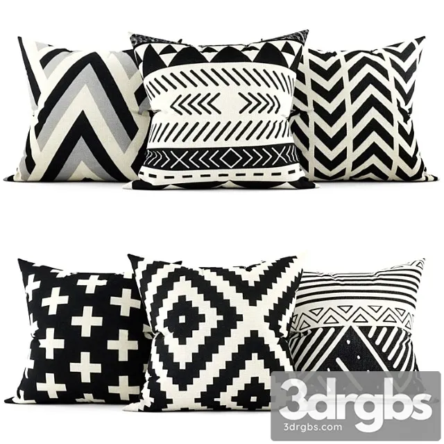 Decorative pillows 3 3D Model Free