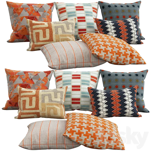 Decorative pillows 30 3D Model