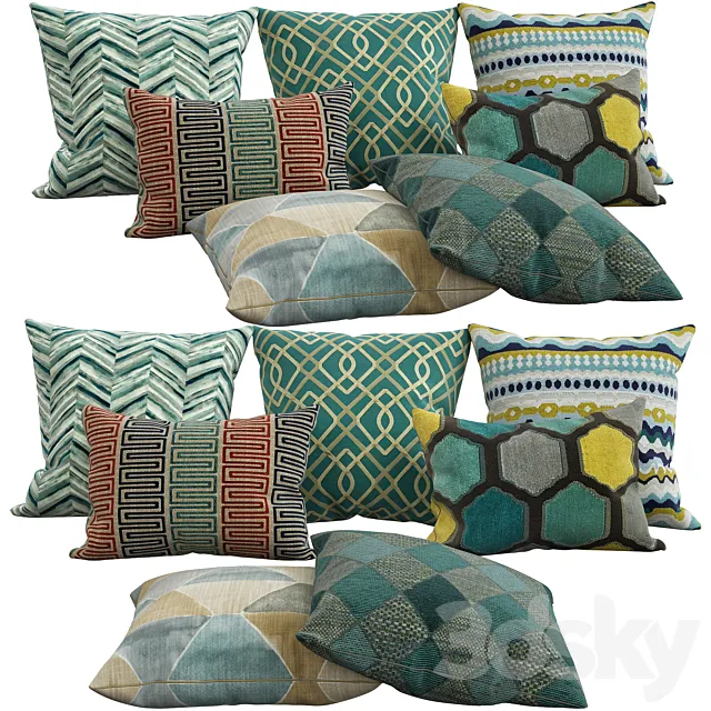 Decorative pillows 31 3D Model