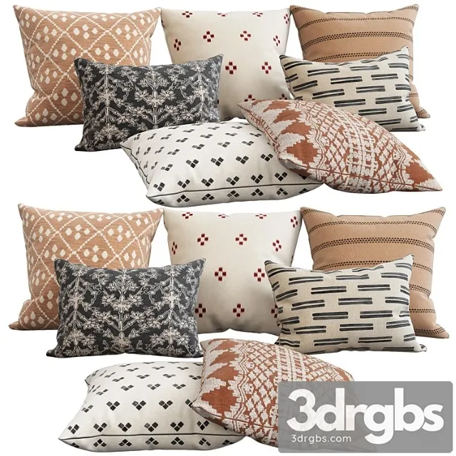 Decorative pillows 34 3D Model Free
