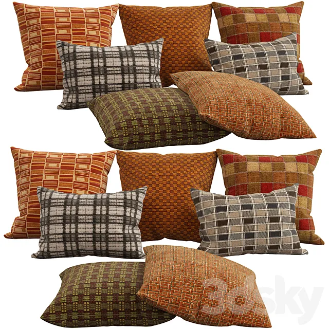 Decorative pillows 37 3D Model