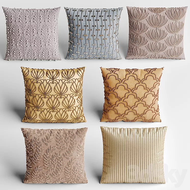 Decorative pillows 3D Model