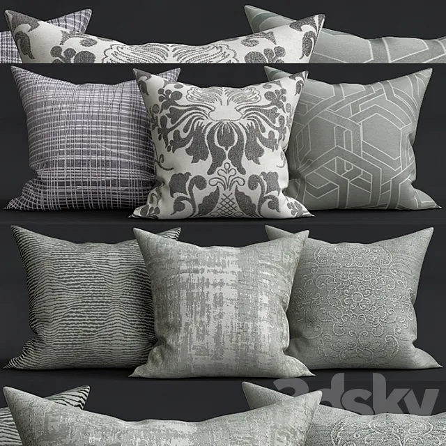 Decorative Pillows 3D Model