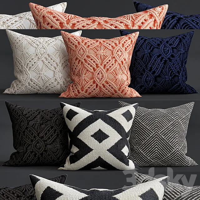 Decorative Pillows 3D Model