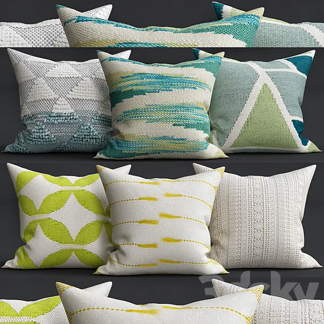 Decorative Pillows 3D Model