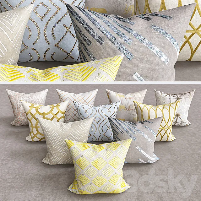 Decorative Pillows 3D Model