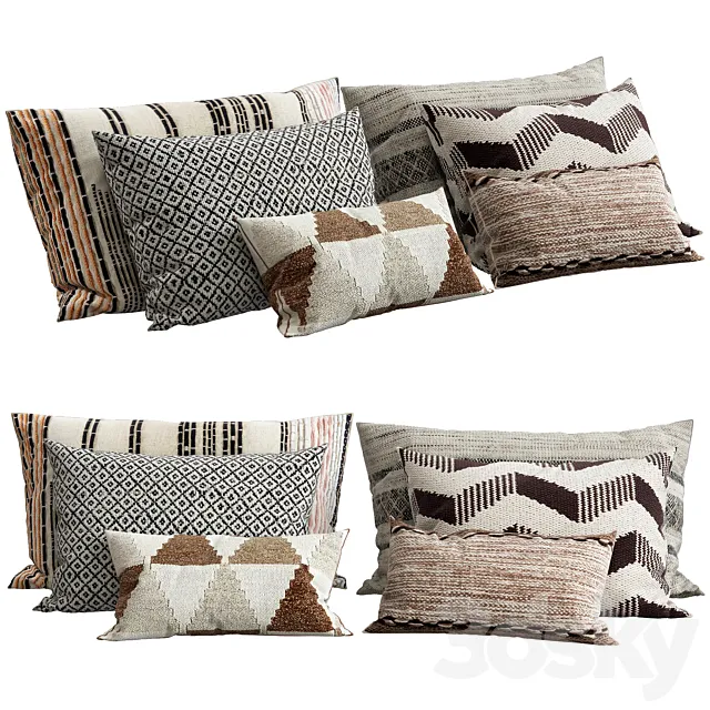 Decorative pillows 3D Model