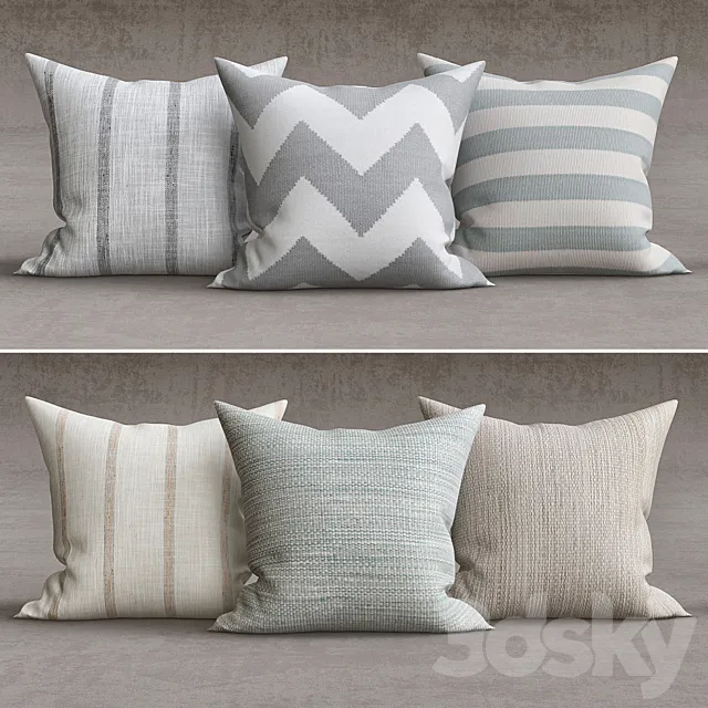 Decorative pillows 3D Model