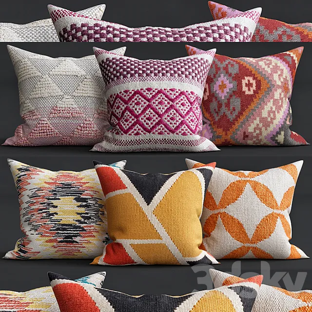 Decorative Pillows 3D Model