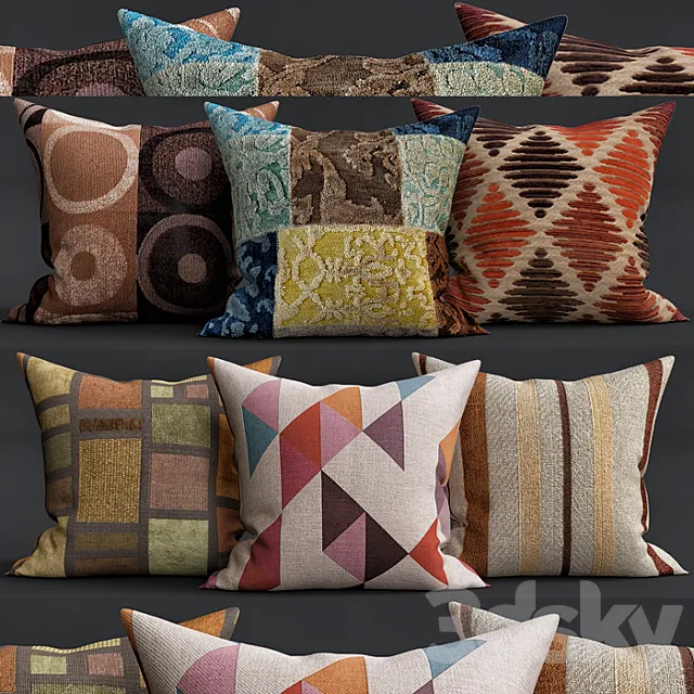 Decorative Pillows 3D Model