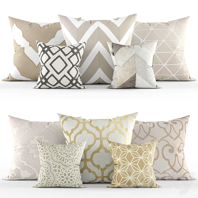 Decorative pillows 3D Model