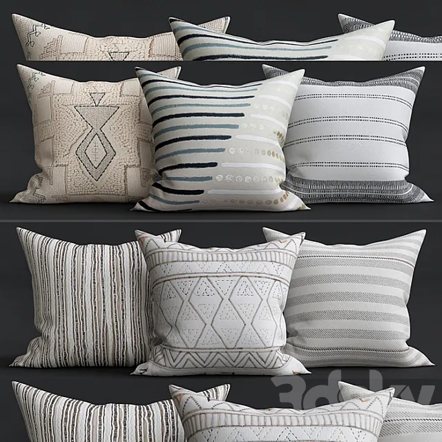 Decorative Pillows 3D Model