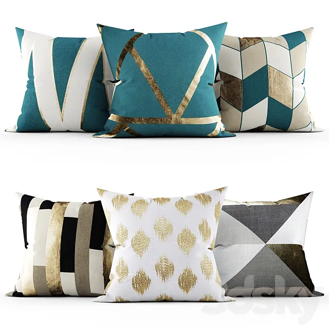 Decorative pillows 3D Model