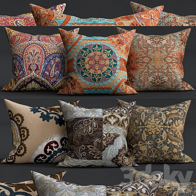 Decorative Pillows 3D Model