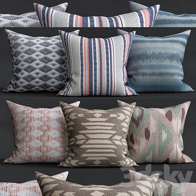 Decorative Pillows 3D Model