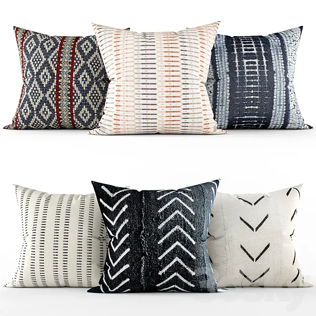 Decorative pillows 3D Model