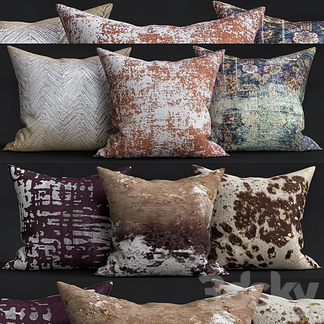 Decorative Pillows 3D Model