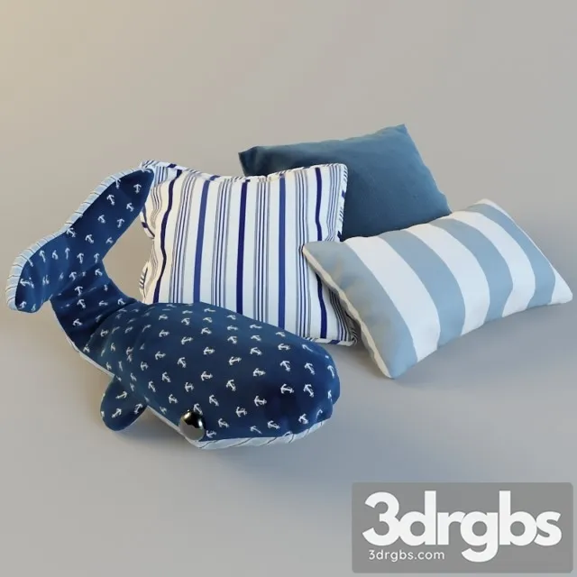Decorative Pillows 3D Model Free
