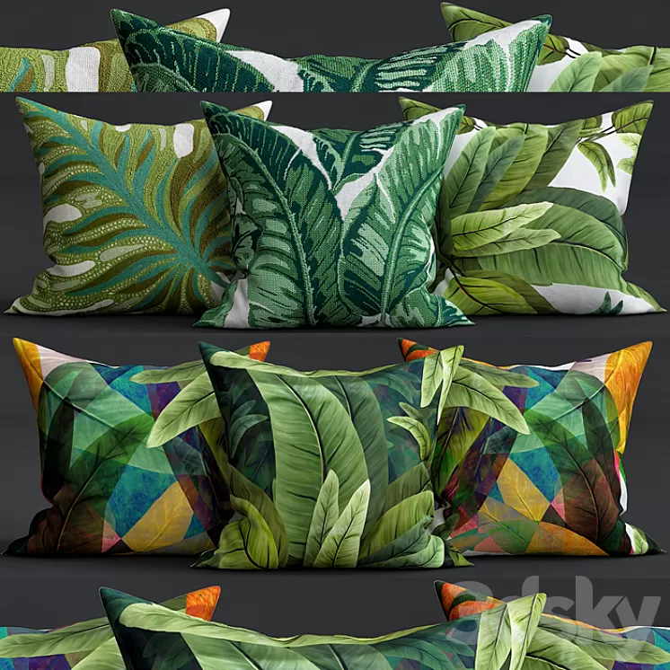 Decorative Pillows 3D Model