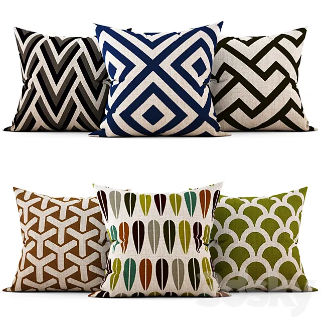 Decorative pillows 3DModel