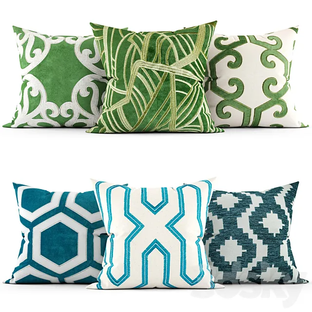 Decorative pillows 3DModel