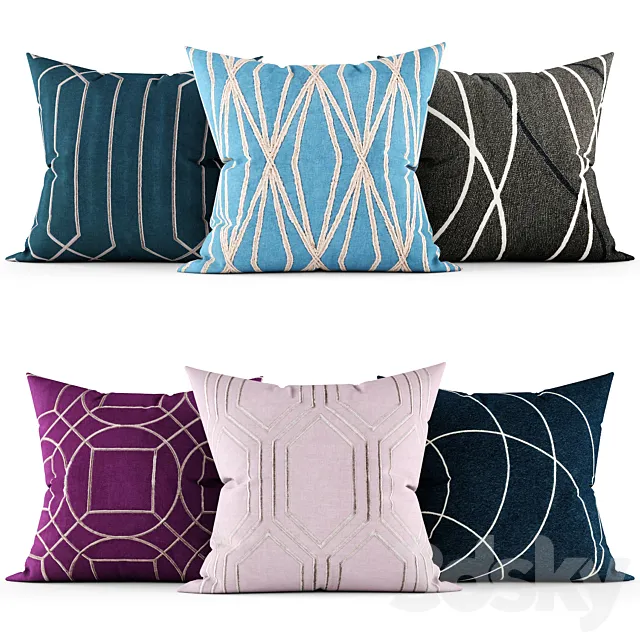 Decorative pillows 3DModel