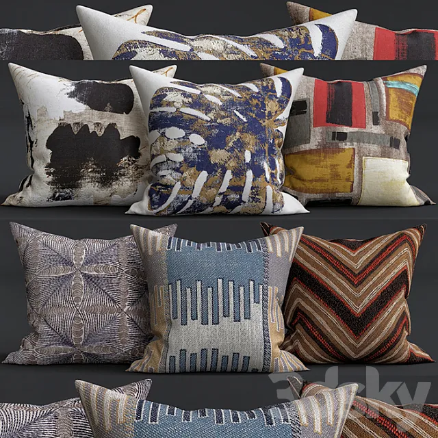 Decorative pillows 3DModel