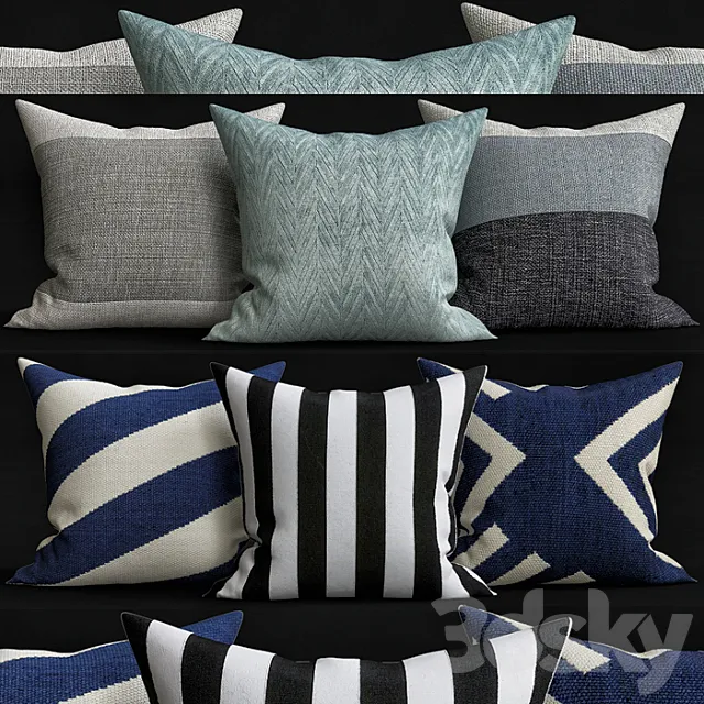 Decorative pillows 3DModel