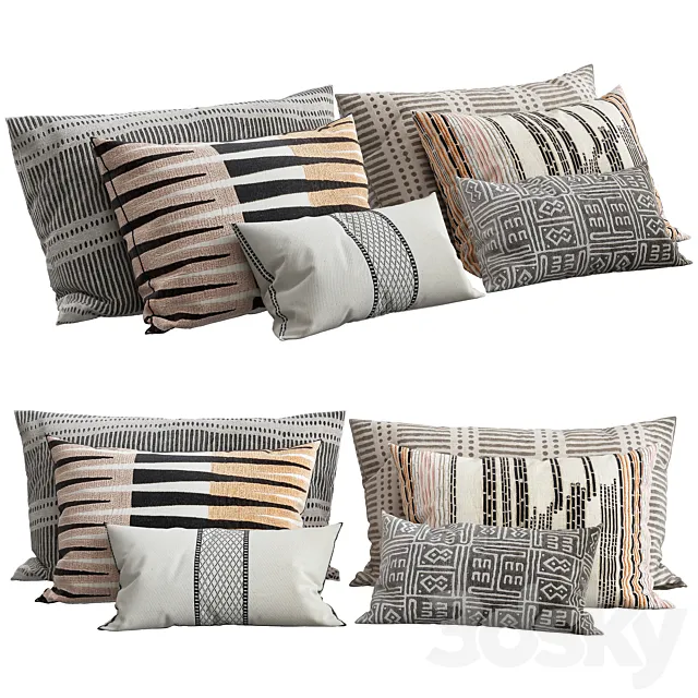 Decorative pillows 3DModel