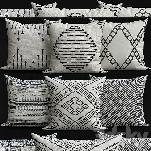 Decorative pillows 3DModel
