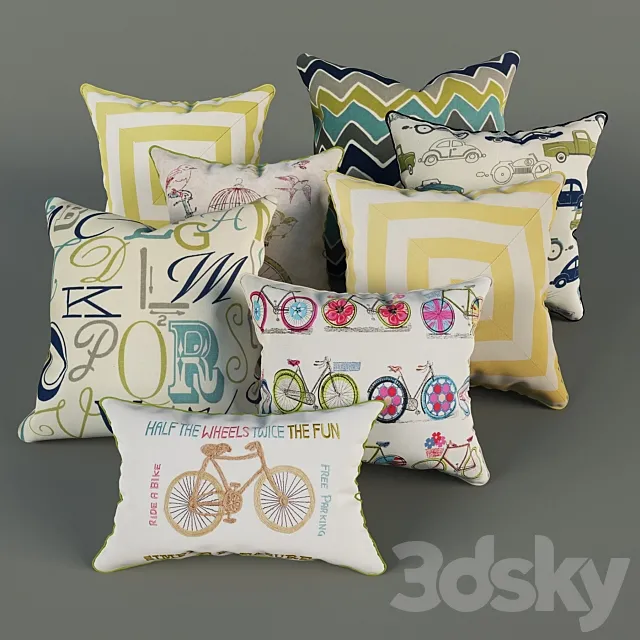 Decorative pillows 3DModel
