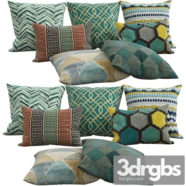 Decorative pillows 40 3D Model Free