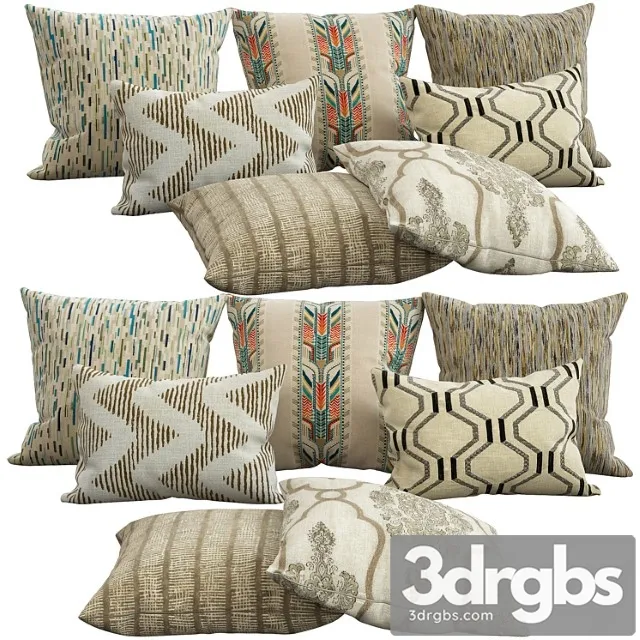 Decorative pillows 41 3D Model Free