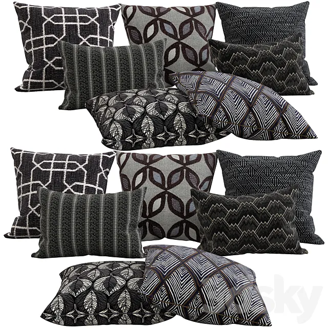 Decorative pillows 46 3D Model