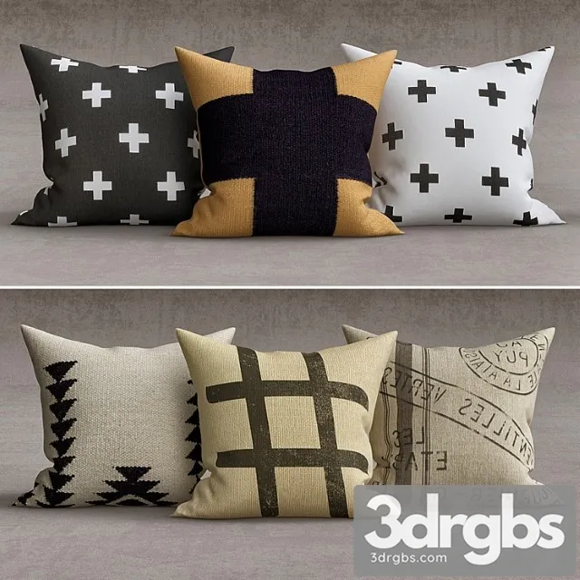 Decorative pillows 51 3D Model Free