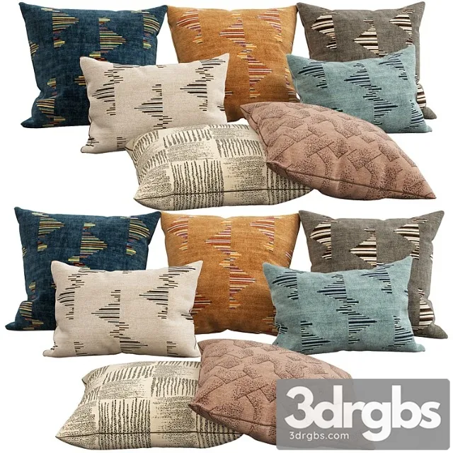 Decorative Pillows 57 2 3D Model Free