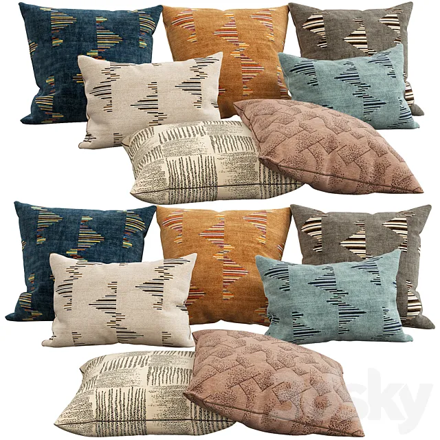 Decorative pillows 57 3D Model