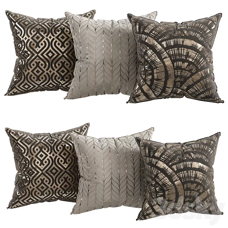 decorative pillows 6 3D Model