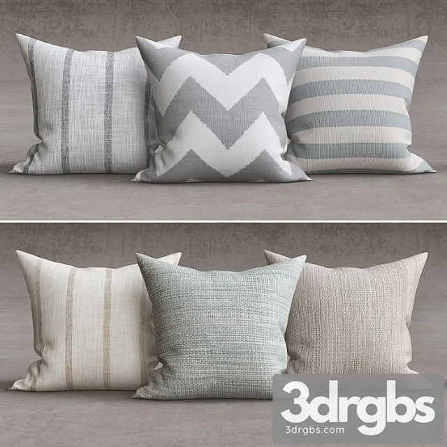 Decorative pillows 7 3D Model Free