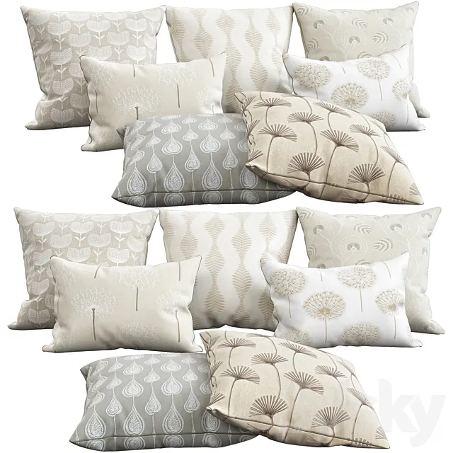 Decorative pillows 76 3D Model