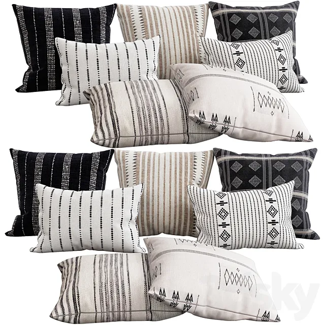 Decorative pillows 77 3D Model