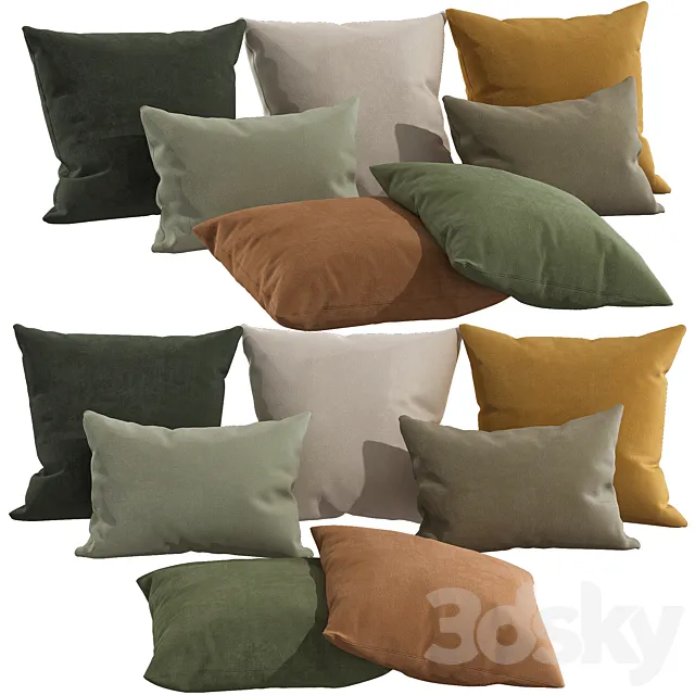 Decorative pillows 83 3D Model