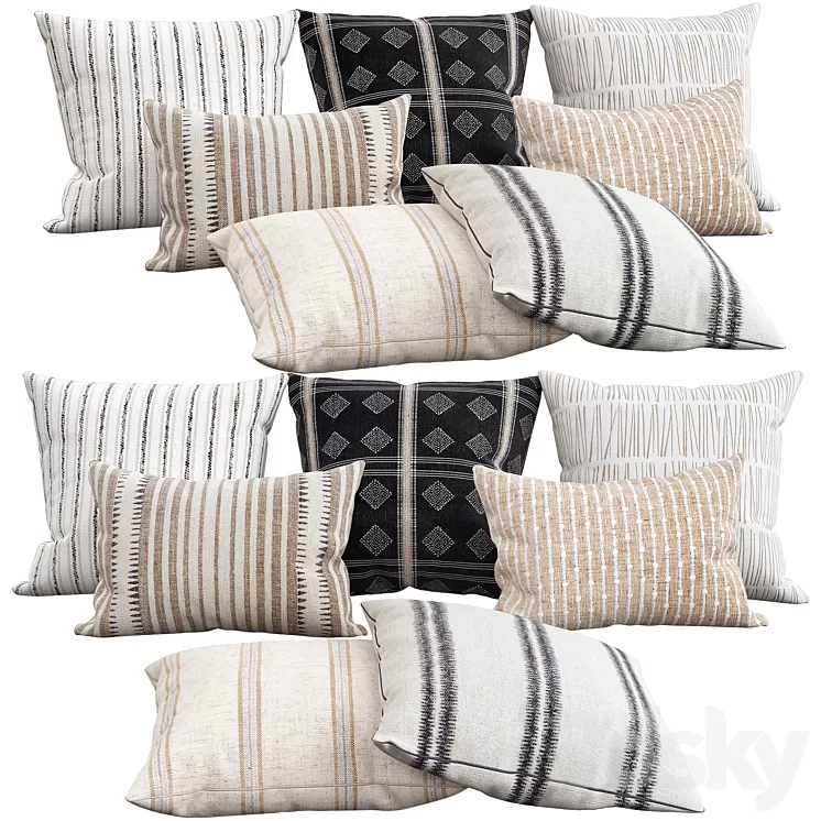 Decorative pillows 95 3D Model Free
