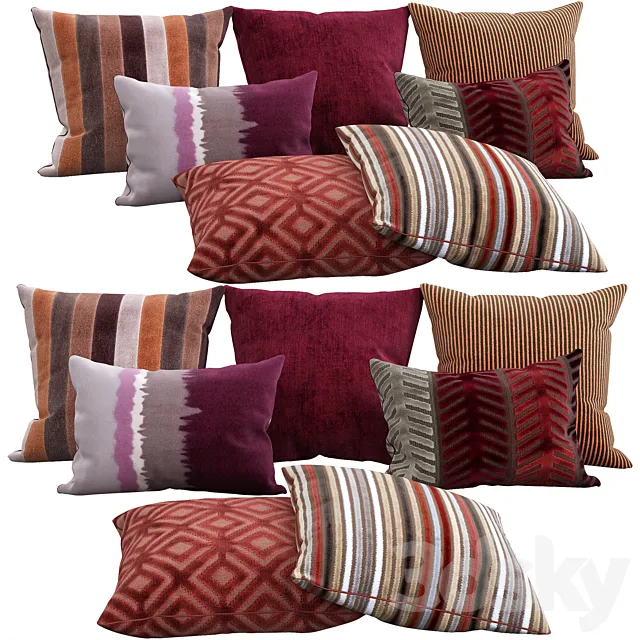 Decorative pillows 96 3D Model