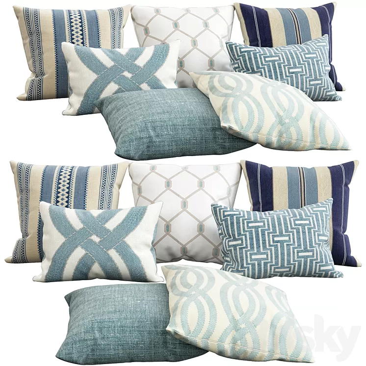 Decorative pillows 97 3D Model